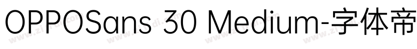 OPPOSans 30 Medium字体转换
